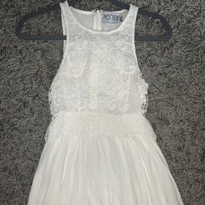 White Lace Dress ~ Xenia Boutique